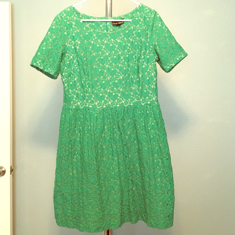 Cynthia Rowley Jade Green Lace Dress
